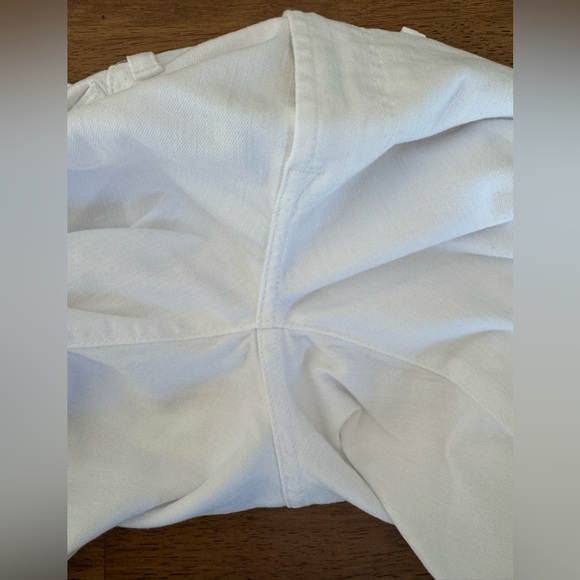 7 For All Mankind Roxanne Ankle Raw Hem Jeans SZ 28 White - Picture 14 of 17